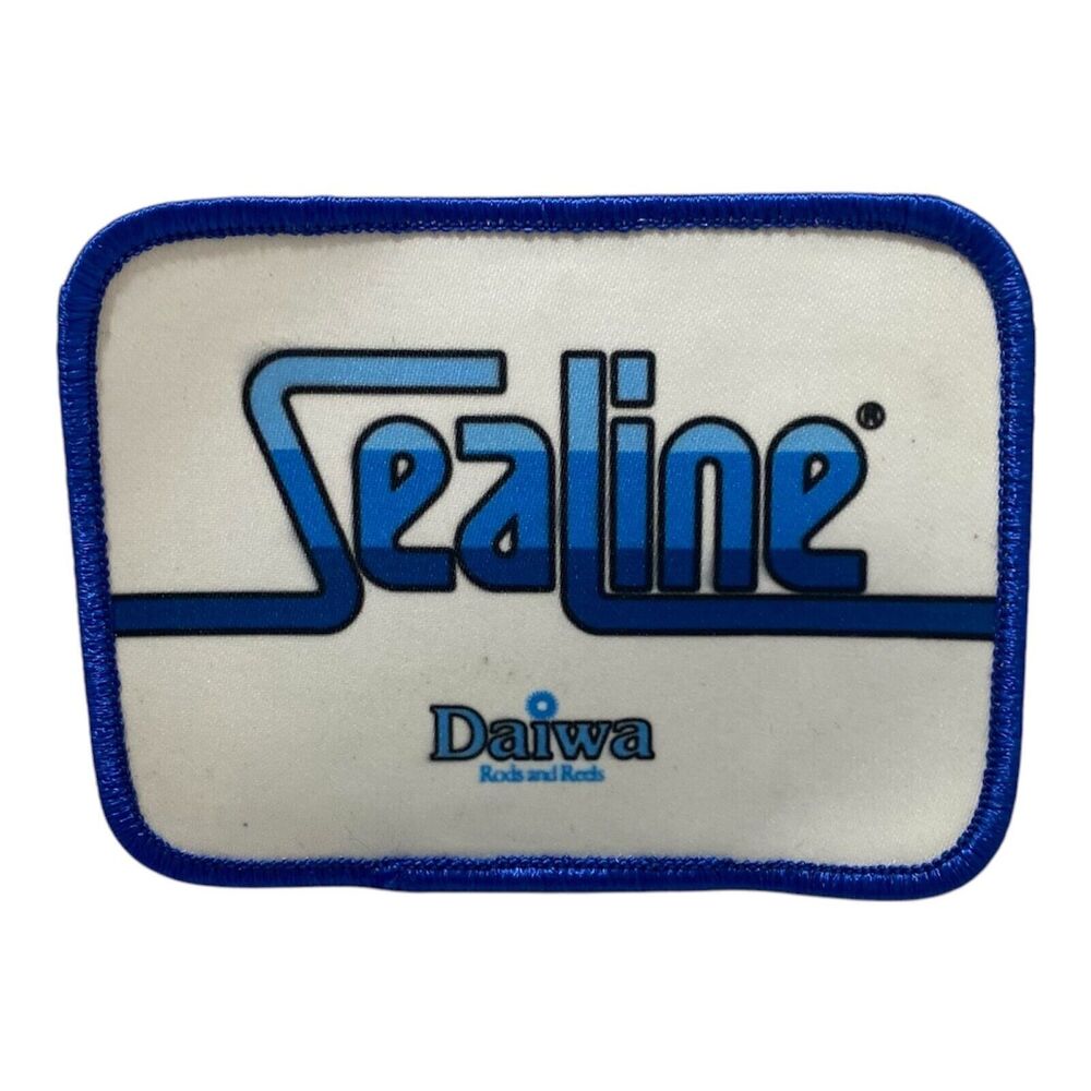 Daiwa Rods and Reels Sealine Fishing Reel Souvenir Printed Patch Badge 4 X 3 In